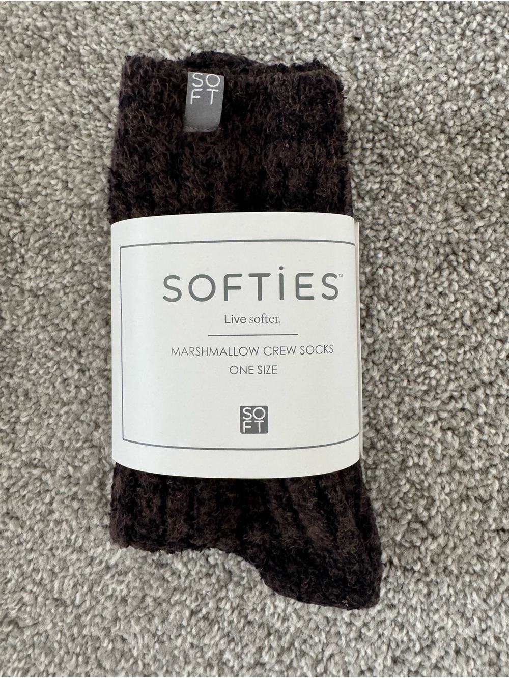 Cozy Plush Women's Non-Slip Socks - Dark Brown